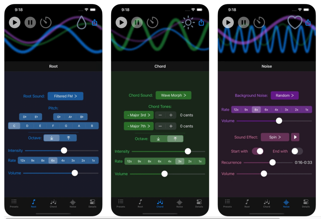 DroneLab: Soundscape Synthesizer for iPhone, Built with AudioKit