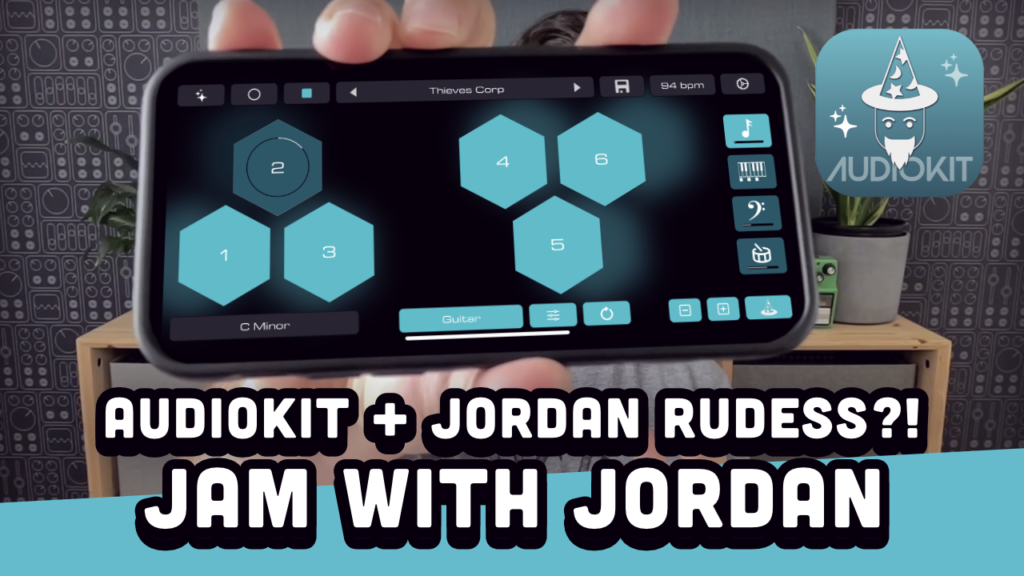 NEW APP, Jam with Jordan Released. Created with Audiokit & Jordan Rudess